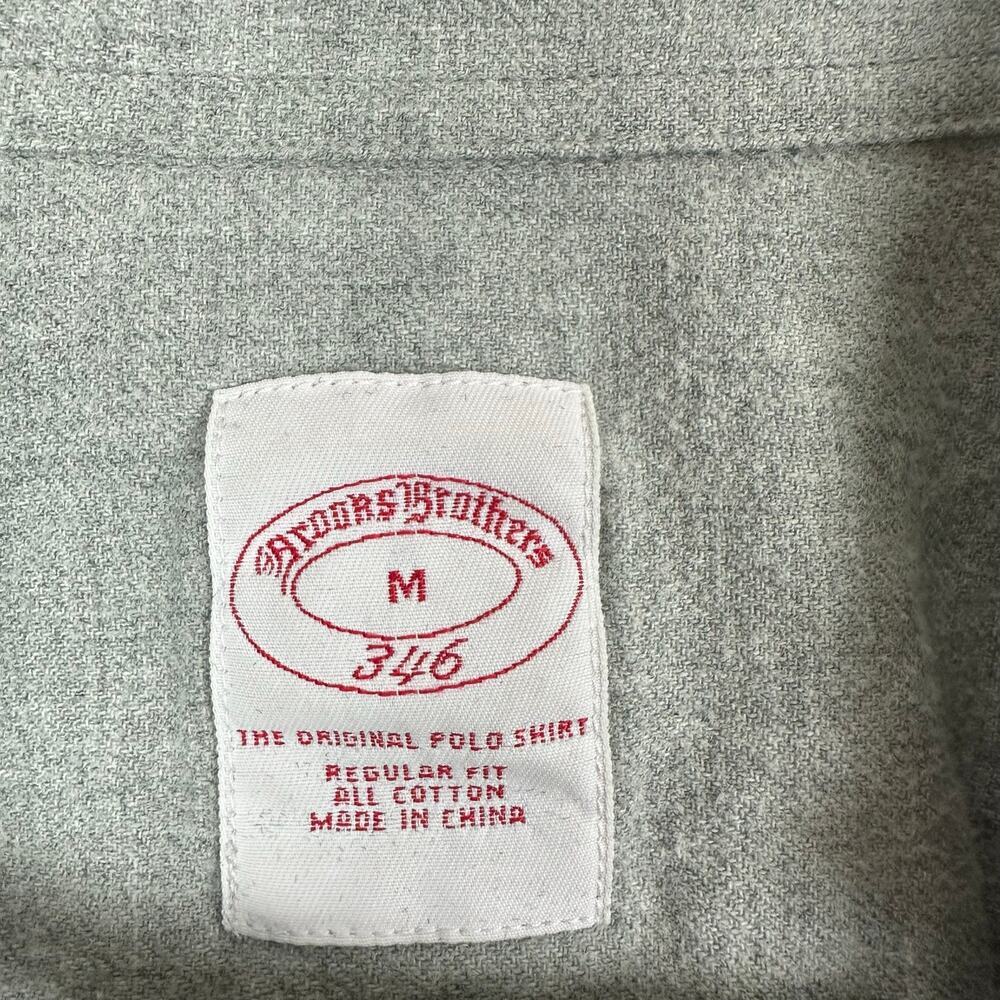 Brooks Brothers Stone Button Down Shirt Medium Utility Workwear Ranch Heritage - Picture 4 of 6